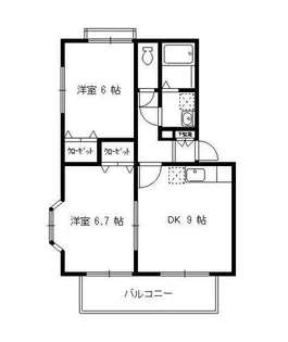 パルテール須恵【A201号室】の間取り