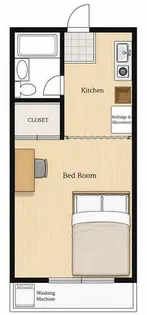 LJ INN 二条城【302号室】の間取り