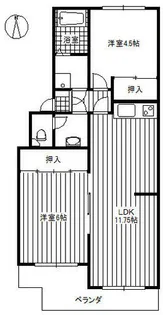 米本ハイツ【106号室】の間取り