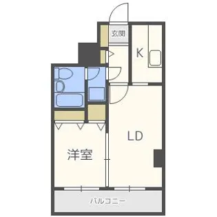 ライオンズマンション植物園第二【405号室】の間取り