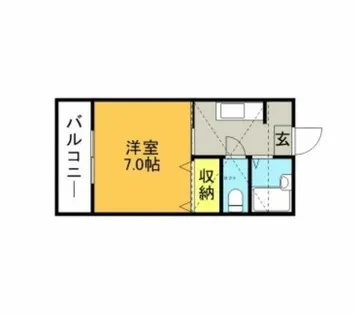 パディイン皿山【0103号室】の間取り