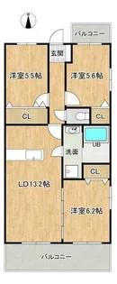 ステラ田隈【301号室】の間取り