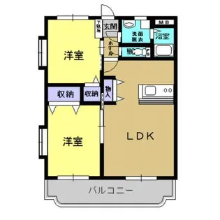 ユーミーU&P,ときわ【4階】の間取り