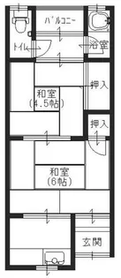 鍵文化【2階】の間取り