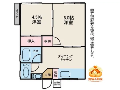 清國アパート【2F号室】の間取り