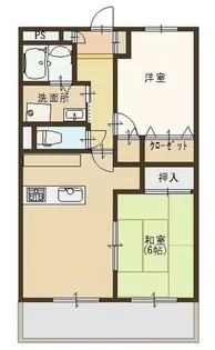 パルシャス香呂【1階】の間取り