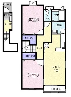 コンフォートレジデンス【2階】の間取り