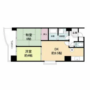 パラシオ西洞院【4階】の間取り