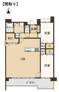 パデシオン新烏丸十条【1階】の間取り