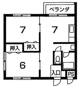 スペース・モリ【2階】の間取り