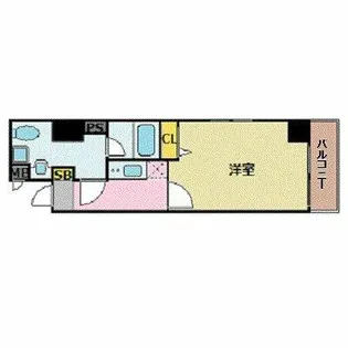 アクタス博多駅前【8階】の間取り