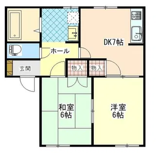 コンフォート社【A号室】の間取り