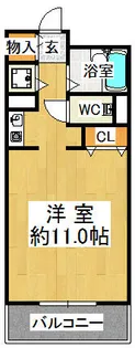 学園カレッジハイツ【4階】の間取り