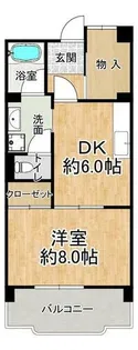 入江第2【4階】の間取り