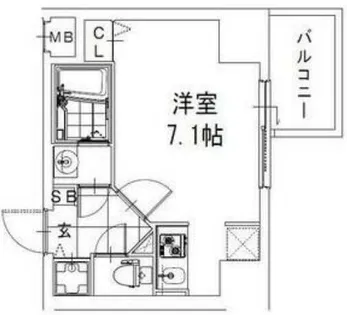 エスレジデンス難波ブリエ【4階】の間取り