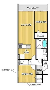M’s Ring Gramde春日出北【1階】の間取り