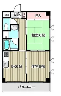 ファミリエ長居【3階】の間取り
