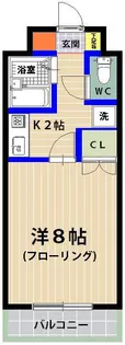シャトレ21箱崎【502号室】の間取り