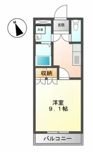 ミルフィオリⅠ【2階】の間取り
