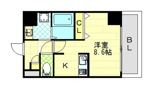 NAKAZAKI66【2階】の間取り