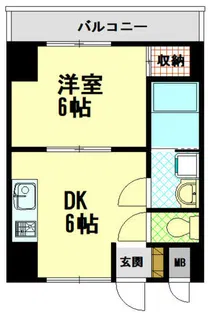 ユニバーサルビル【4階】の間取り
