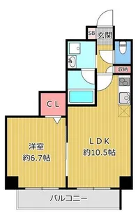 エスタンシア元町【4階】の間取り