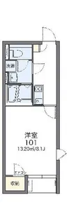 レオネクスト戸畑東【106号室】の間取り