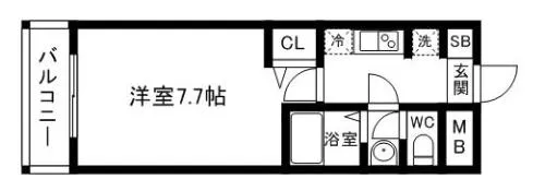 リーセント春町【0412号室】の間取り