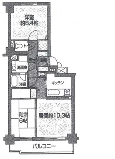 パシフィック近代美術館前【6階】の間取り