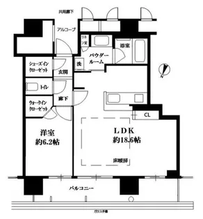 照葉ザ・タワー【16階】の間取り