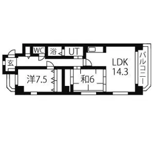 ハイムクランツ【8階】の間取り