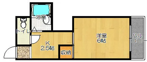 ローヤルハイツ石原【303号室】の間取り