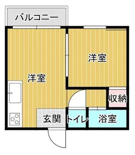 放出ハイツ【102号室】の間取り