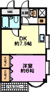 広島屋宮本ハイツ【403号室】の間取り
