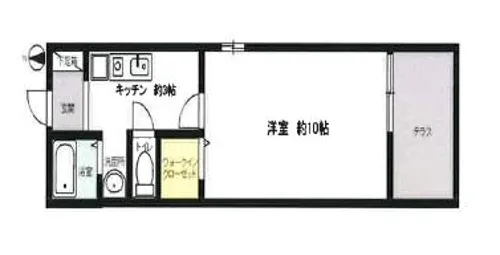 ビューハイム【1階】の間取り