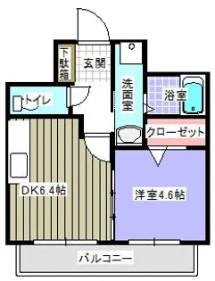 トレジャー二日市 401号【4階】の間取り