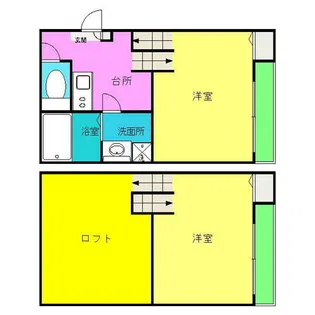 BROWNIE【2階】の間取り