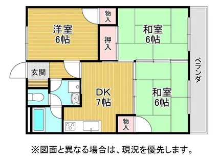 サンハイムヨシミ【302号室】の間取り