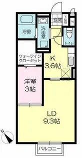 セントラルグレイス【1階】の間取り