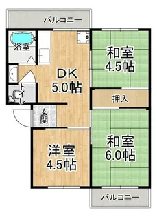 有野台住宅【2階】の間取り