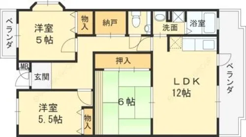 ソービドゥモン【304号室】の間取り