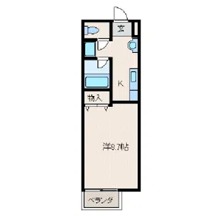 ルミエール小西【1階】の間取り