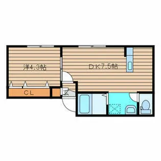 アイビーパレス34【2階】の間取り