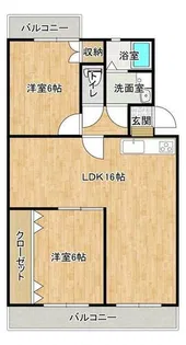 第一みつやビル【406号室】の間取り