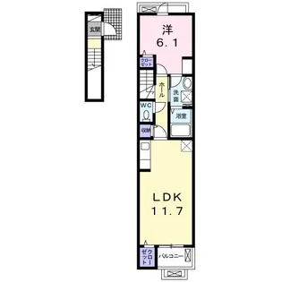 プレッソ 東加古川 Ⅰ【2階】の間取り
