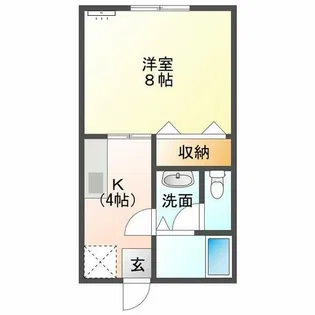 コーポあおい【201号室】の間取り