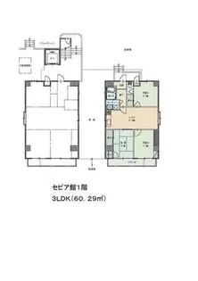 辰巳町セピア館【601号室】の間取り