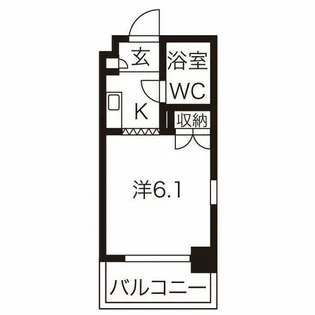 グランデール名古屋【206号室】の間取り