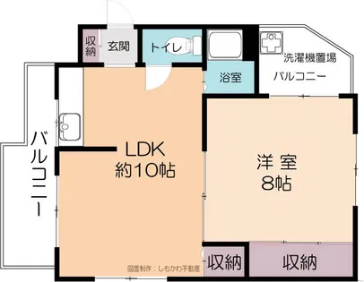 ゴールドリーフ山本【3階】の間取り