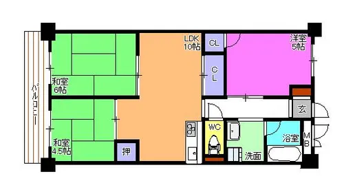 昭和ハイム南芳【7階】の間取り